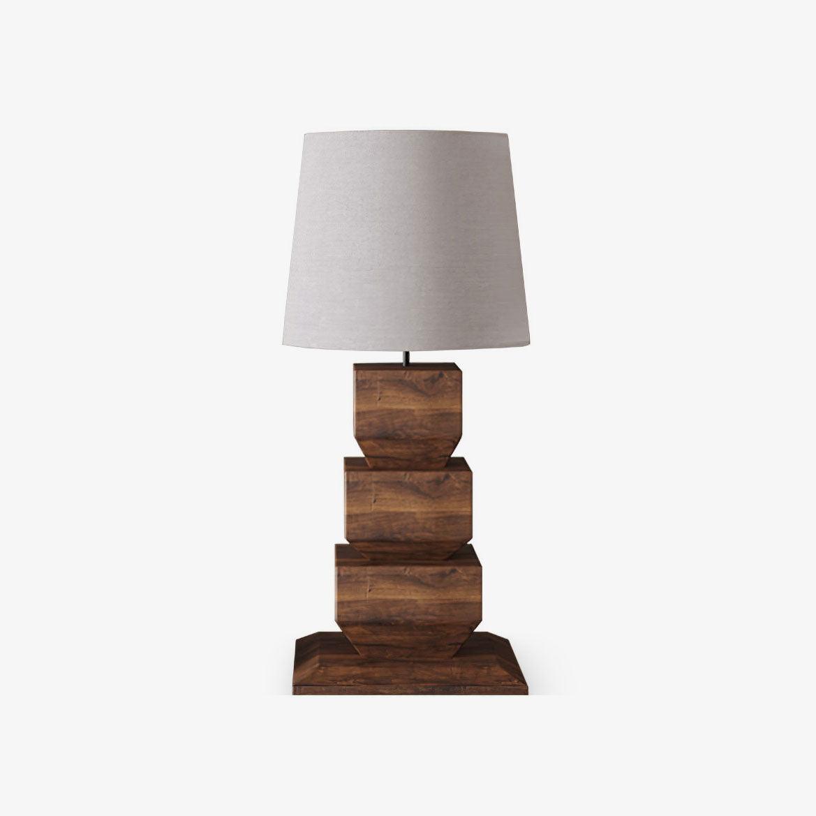 Saev stablet træbordlampe
