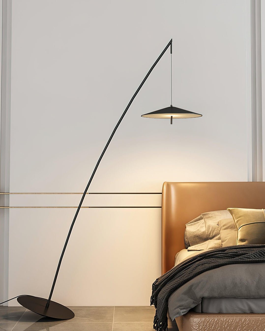 Arcana minimalistisk golvlampa i svart