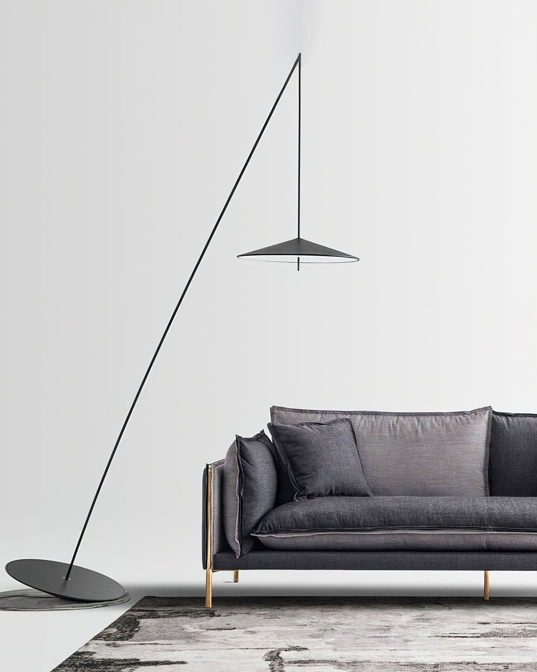 Arcana minimalistisk golvlampa i svart