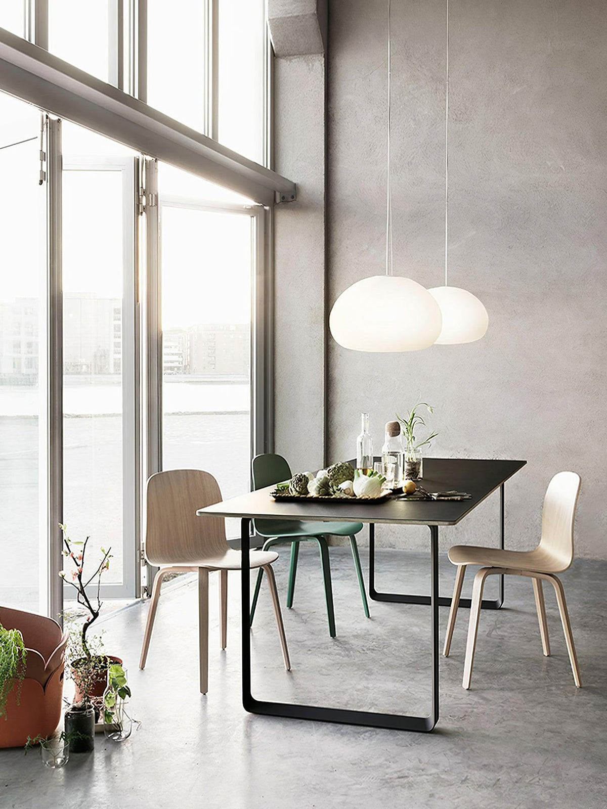 Zerina mysig pendellampa i glas