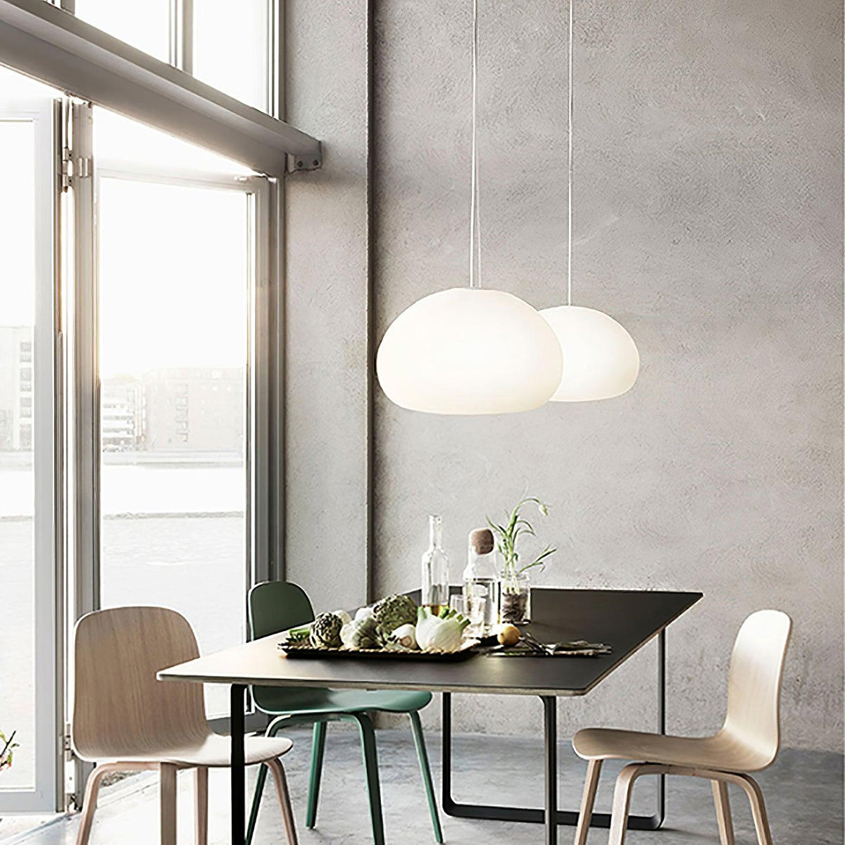 Zerina mysig pendellampa i glas