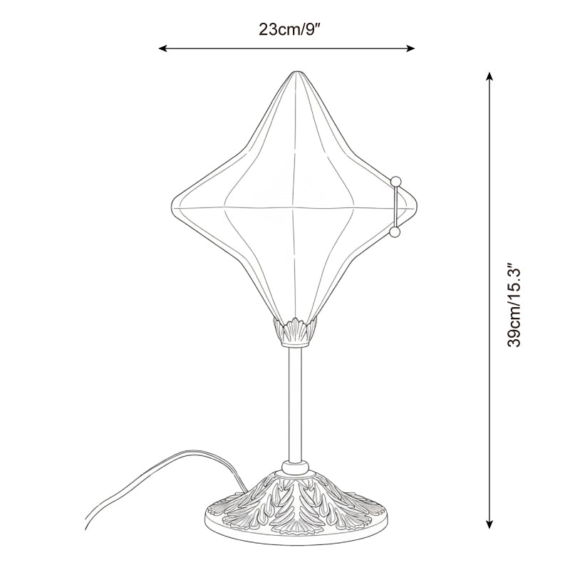 Travertin-bordlampe