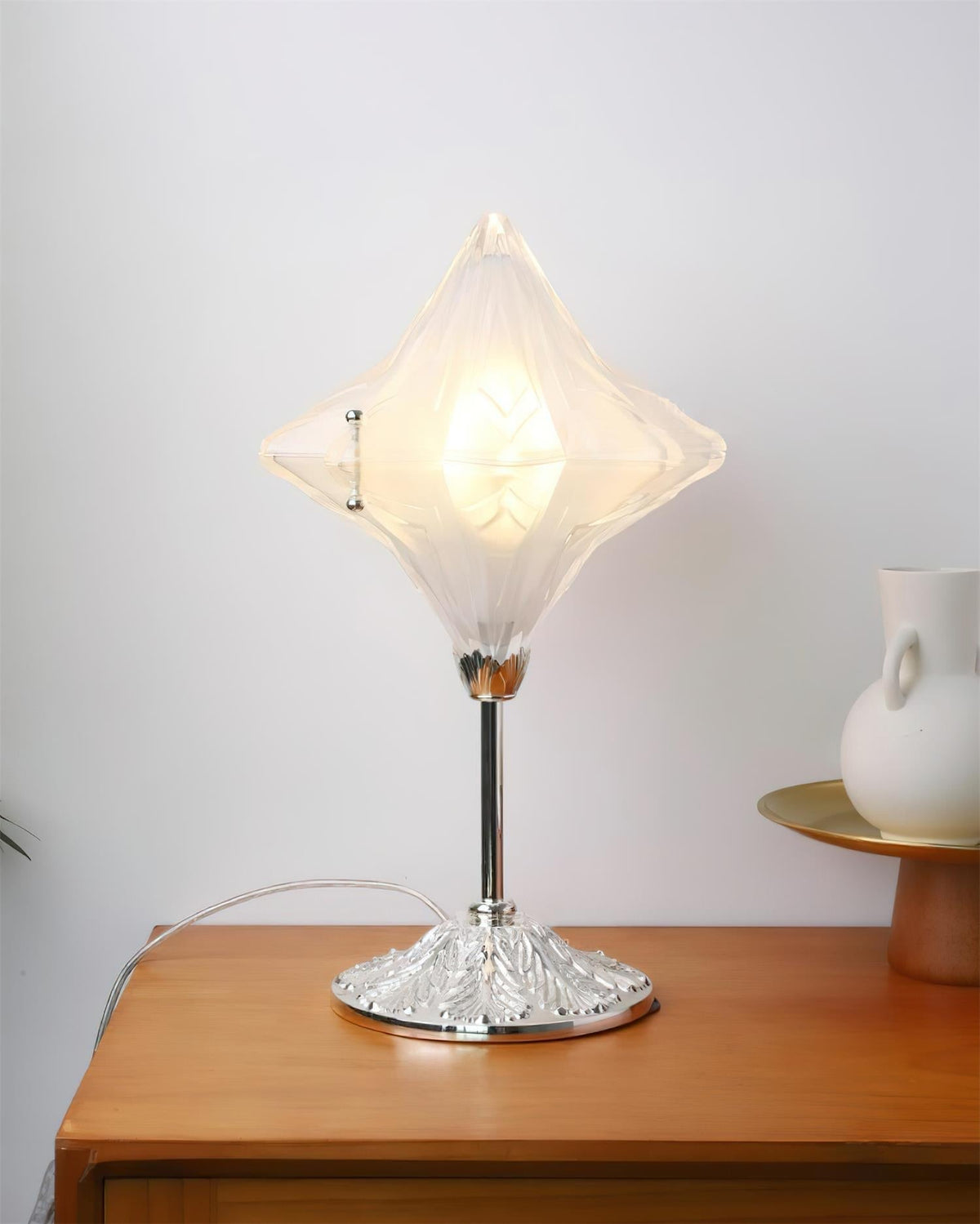 Travertin-bordlampe