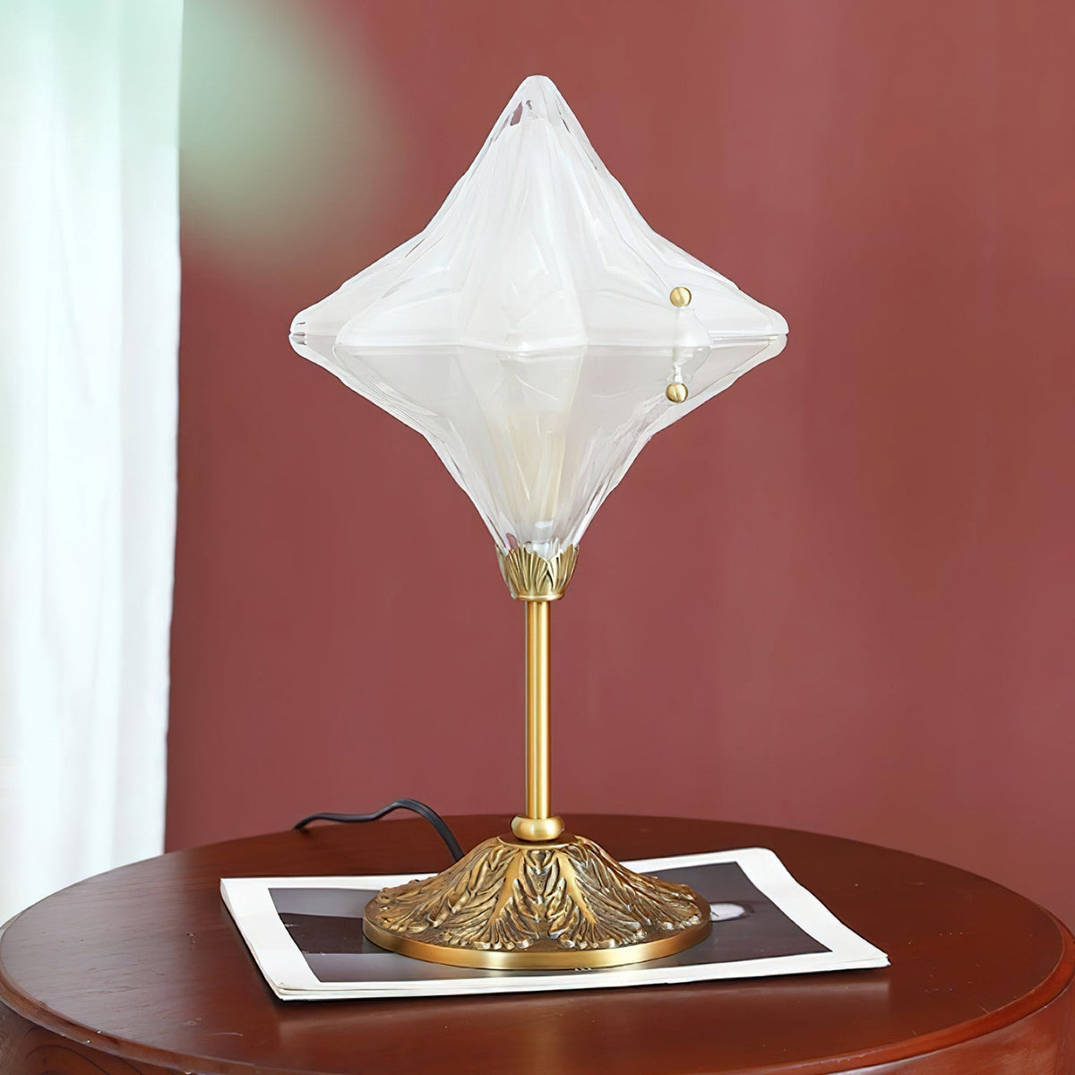 Travertin-bordlampe