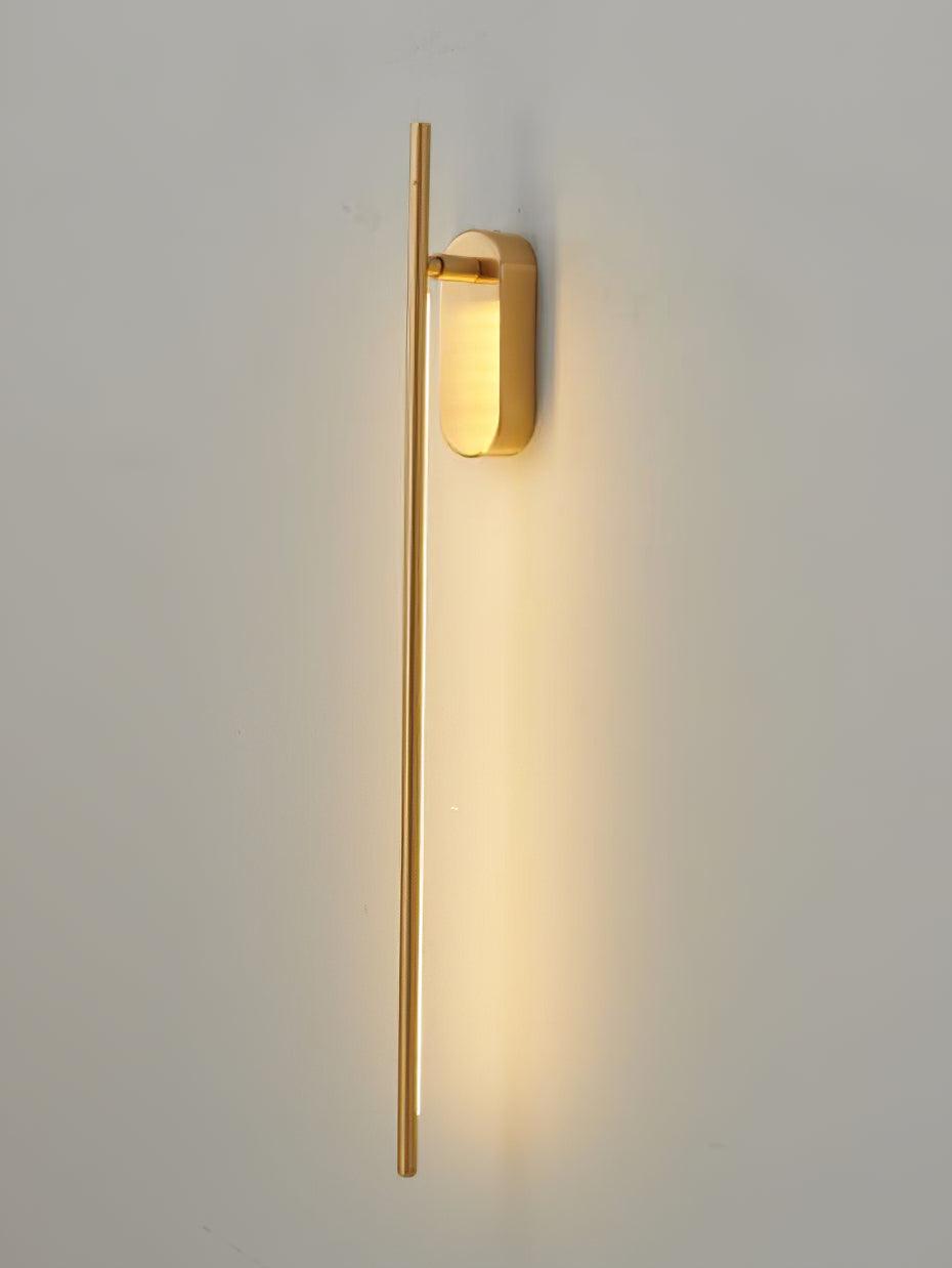 Vrysl minimalistisk væglampe med stik og stavdesign