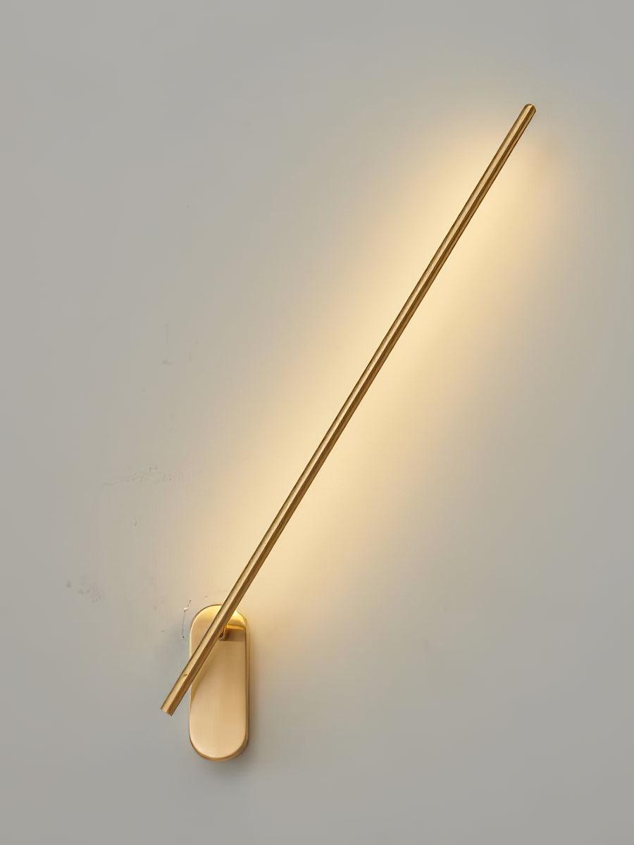 Vrysl minimalistisk væglampe med stik og stavdesign