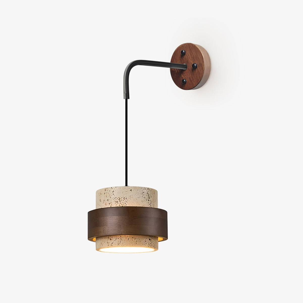 Candeeiro de parede em travertino Seroina