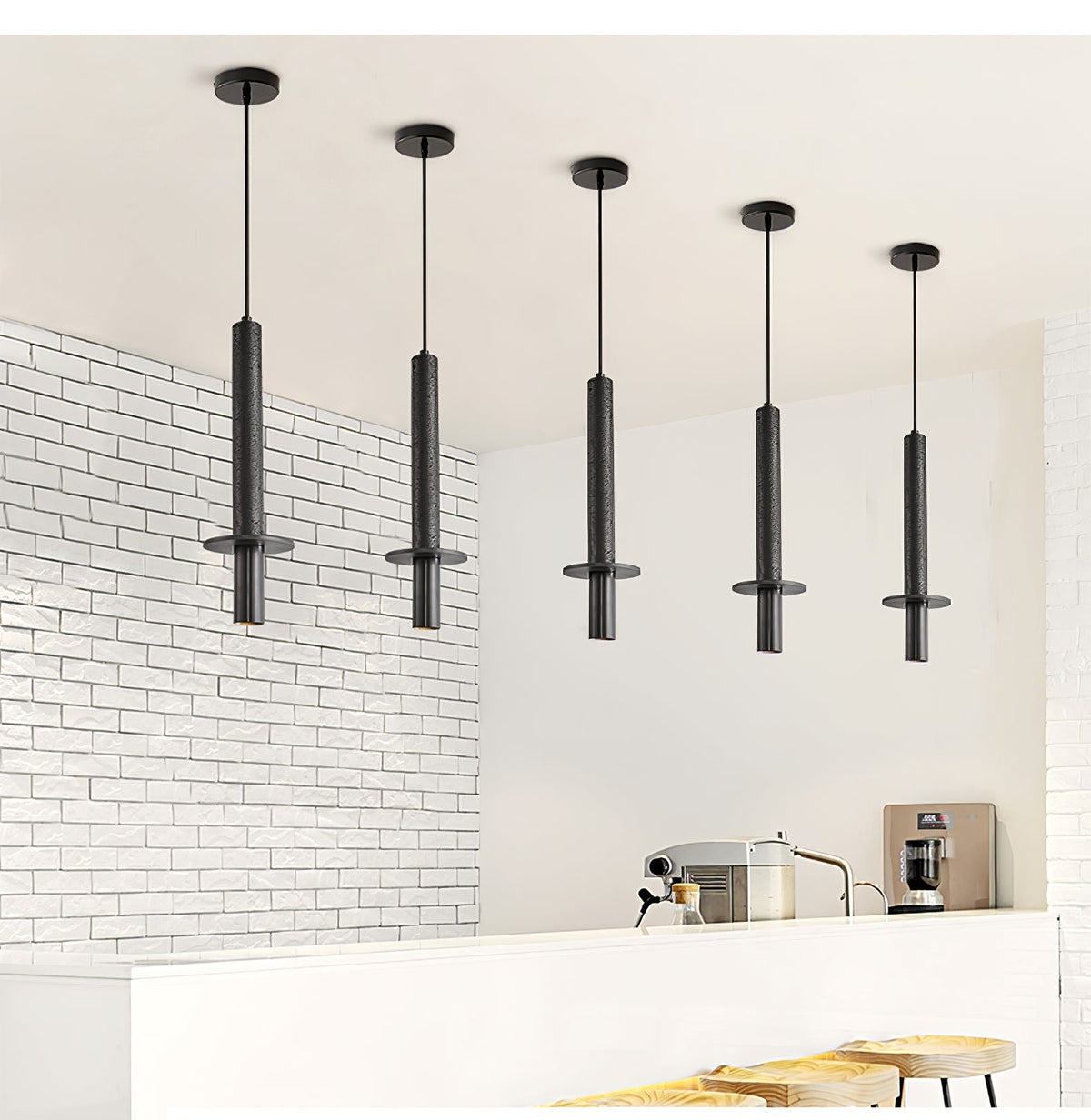 Valanise Dual Cylinder Travertine Pendant Light