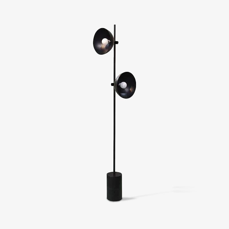 Candeeiro de pé minimalista em vidro Lumase