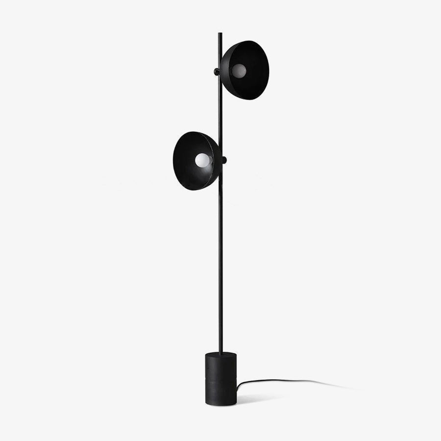 Candeeiro de pé minimalista em vidro Lumase