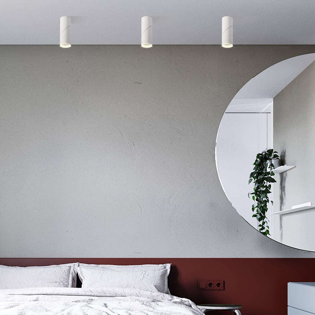 Avenaora taklampa med justerbara LED-spotlights, solig