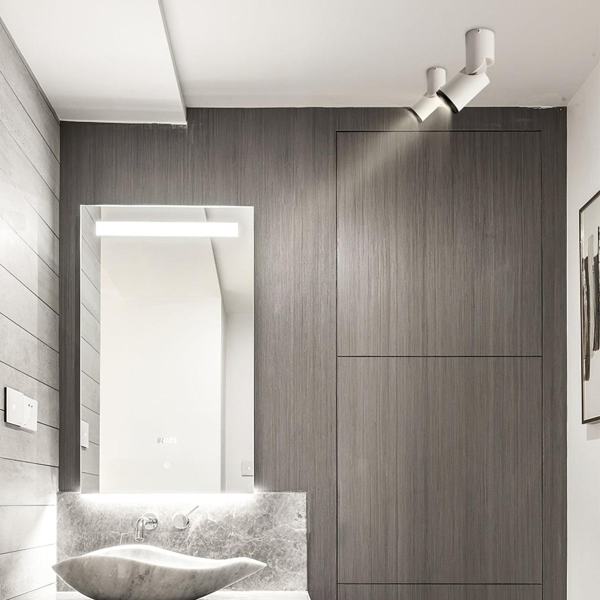 Avenaora taklampa med justerbara LED-spotlights, solig