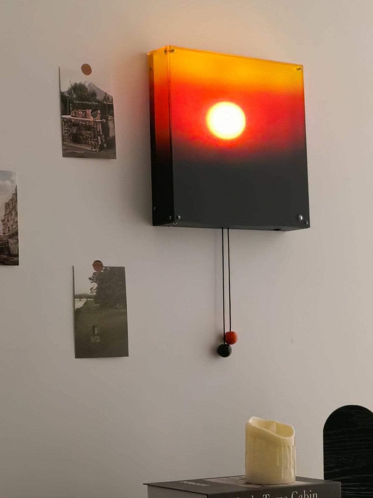 Solnedgangsvæglampe