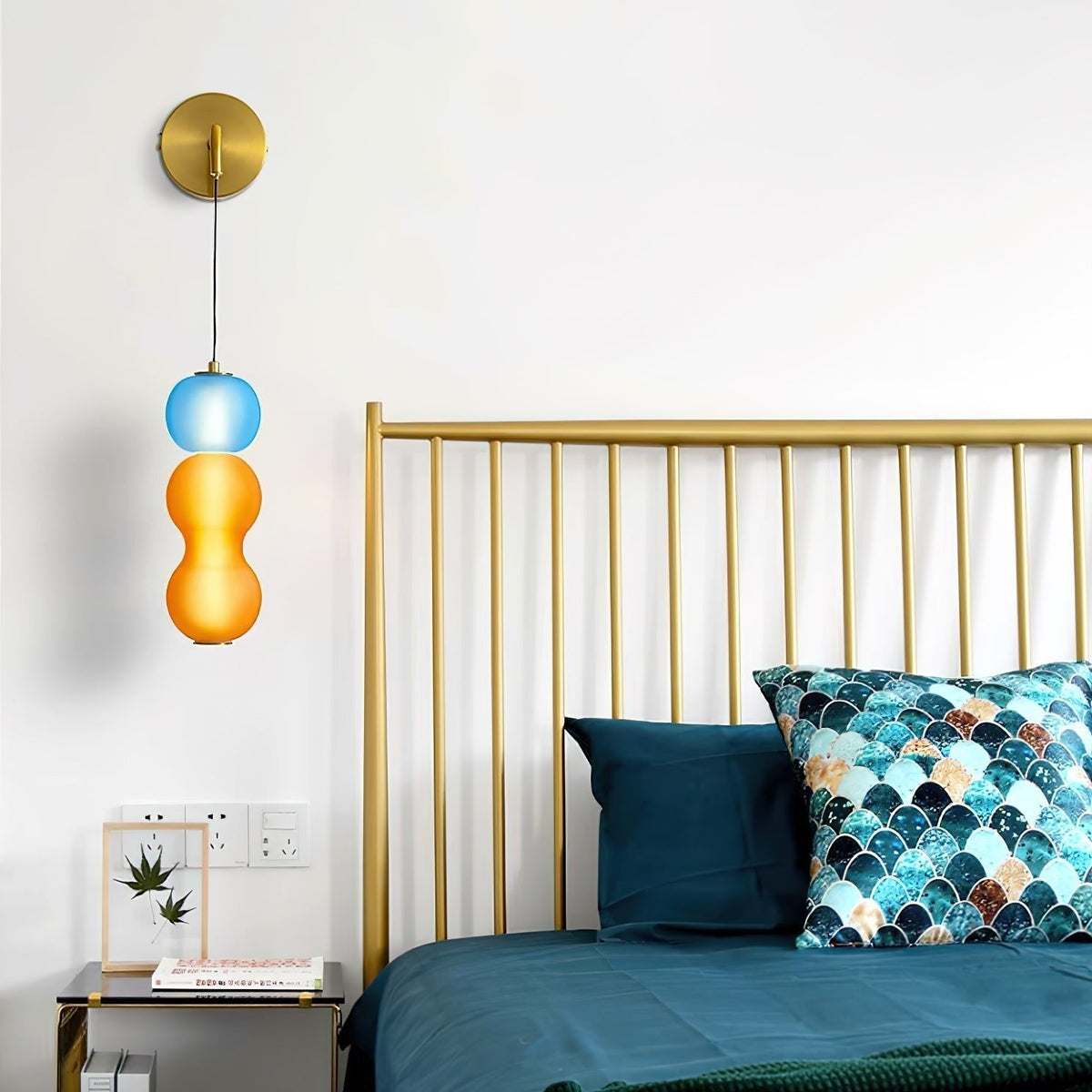 Eurtalia moderne minimalistisk væglampe i glas