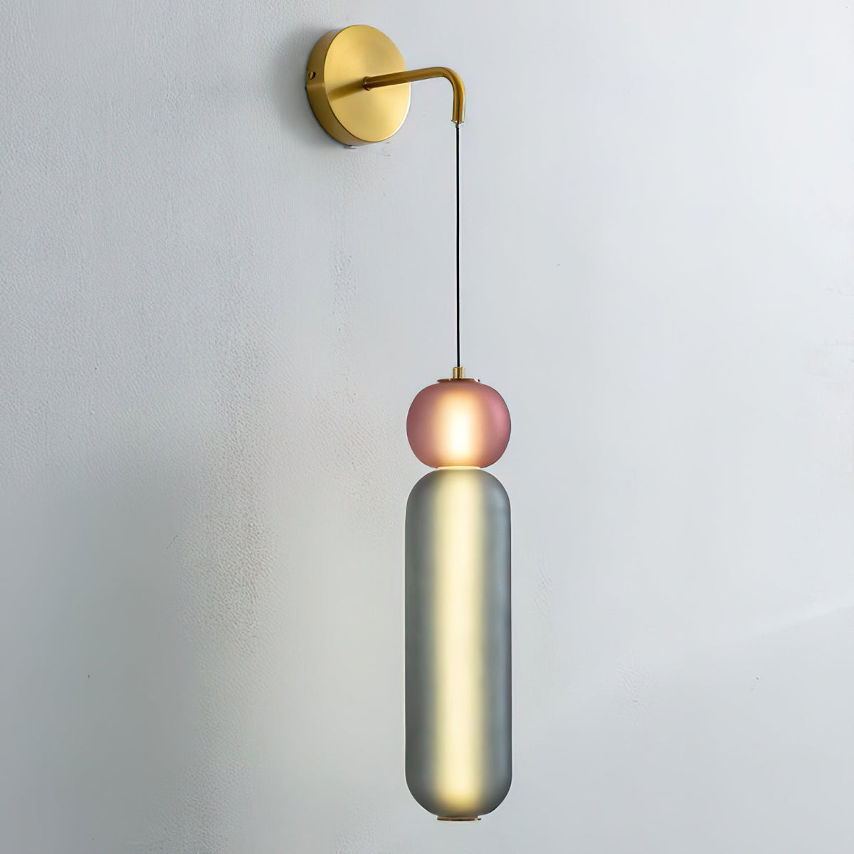 Eurtalia moderne minimalistisk væglampe i glas
