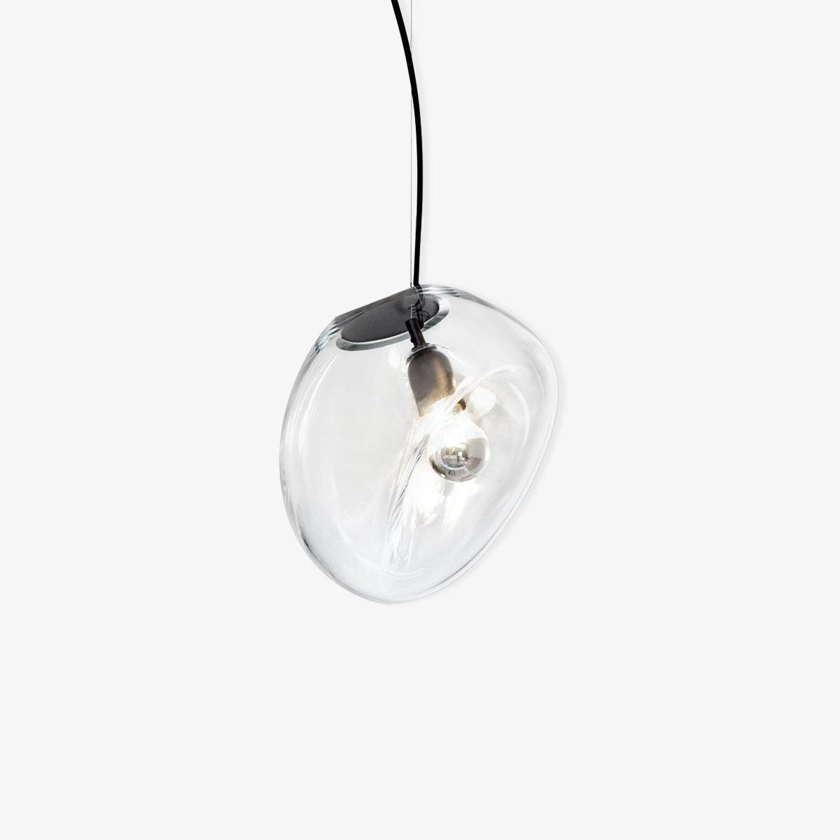 Luz pendente de vidro minimalista Rune