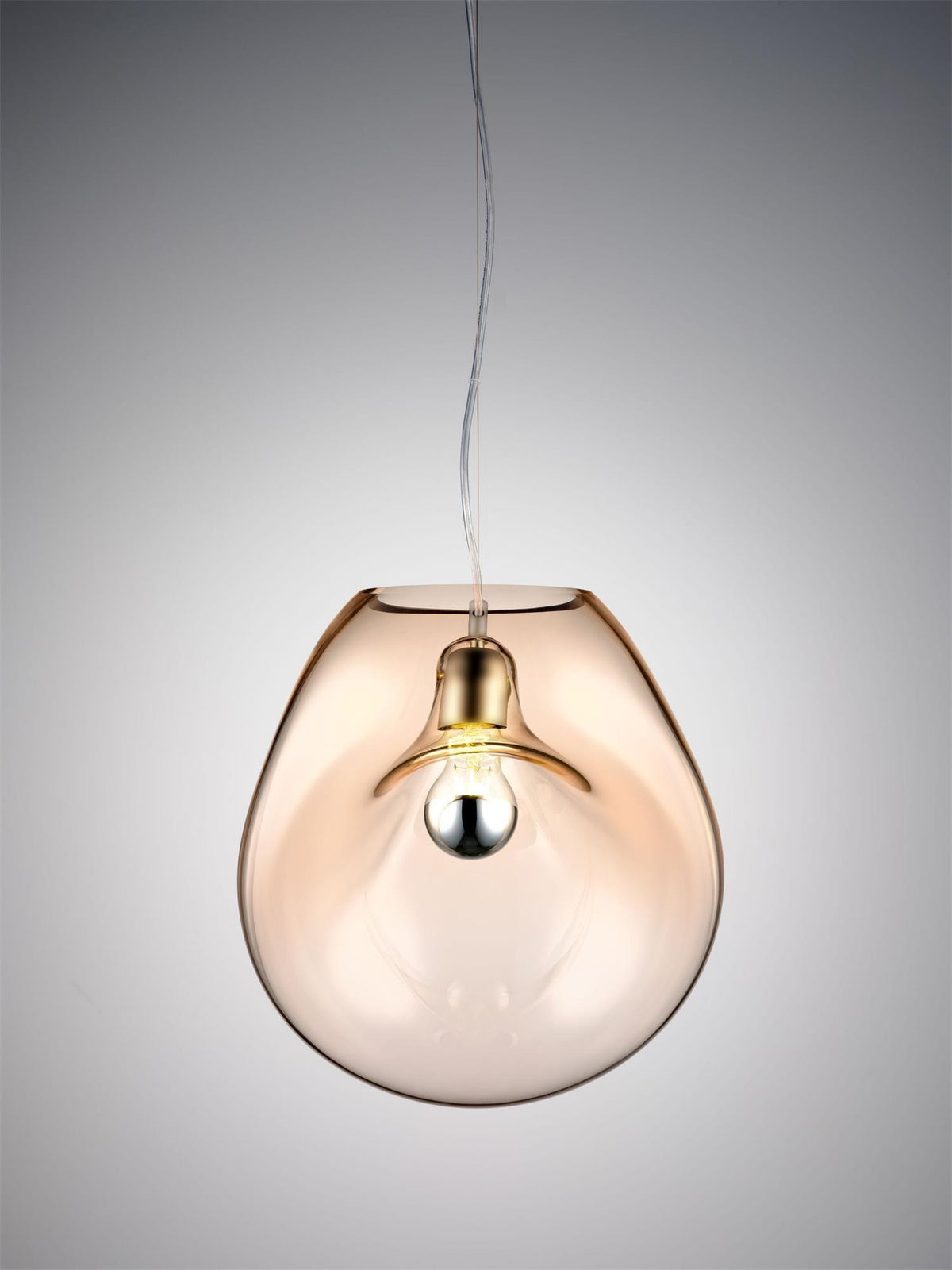 Luz pendente de vidro minimalista Rune