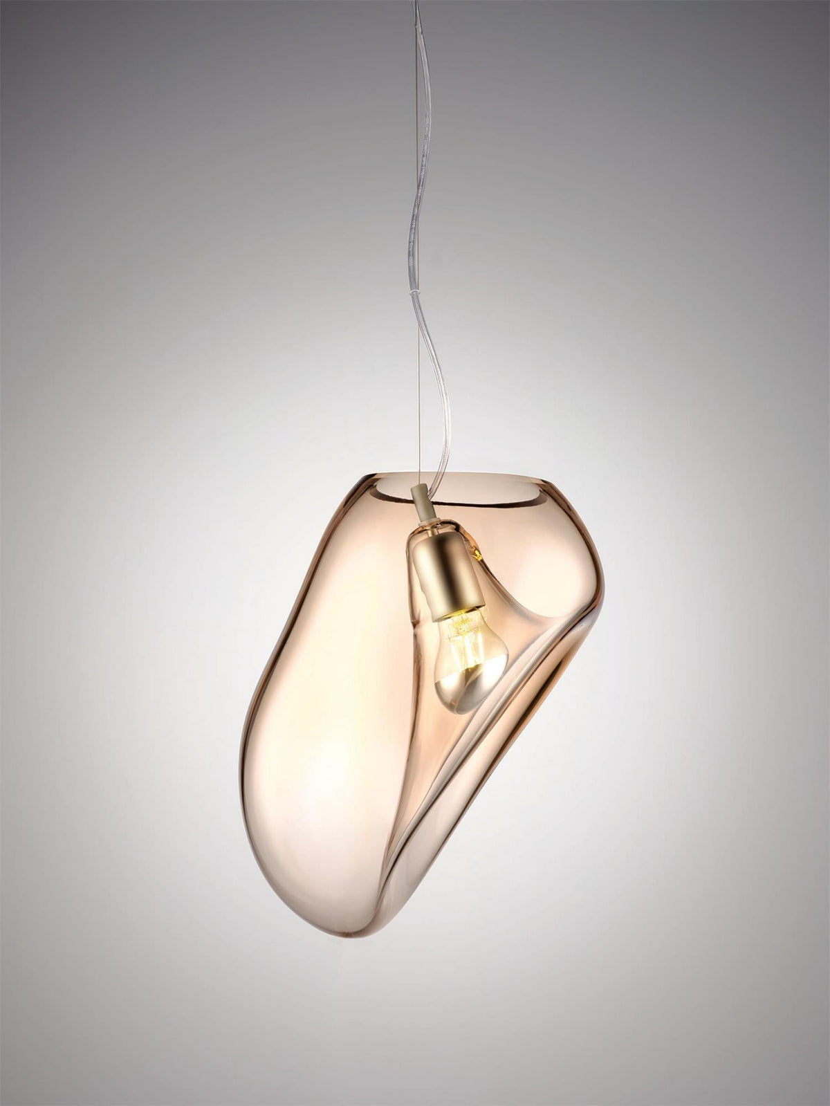 Luz pendente de vidro minimalista Rune