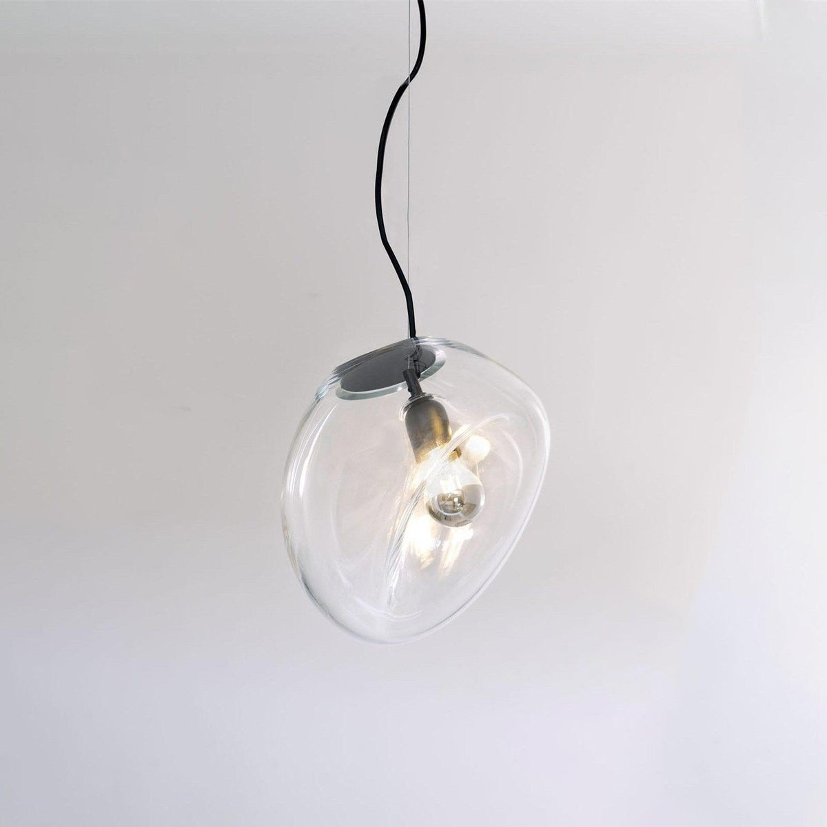Luz pendente de vidro minimalista Rune
