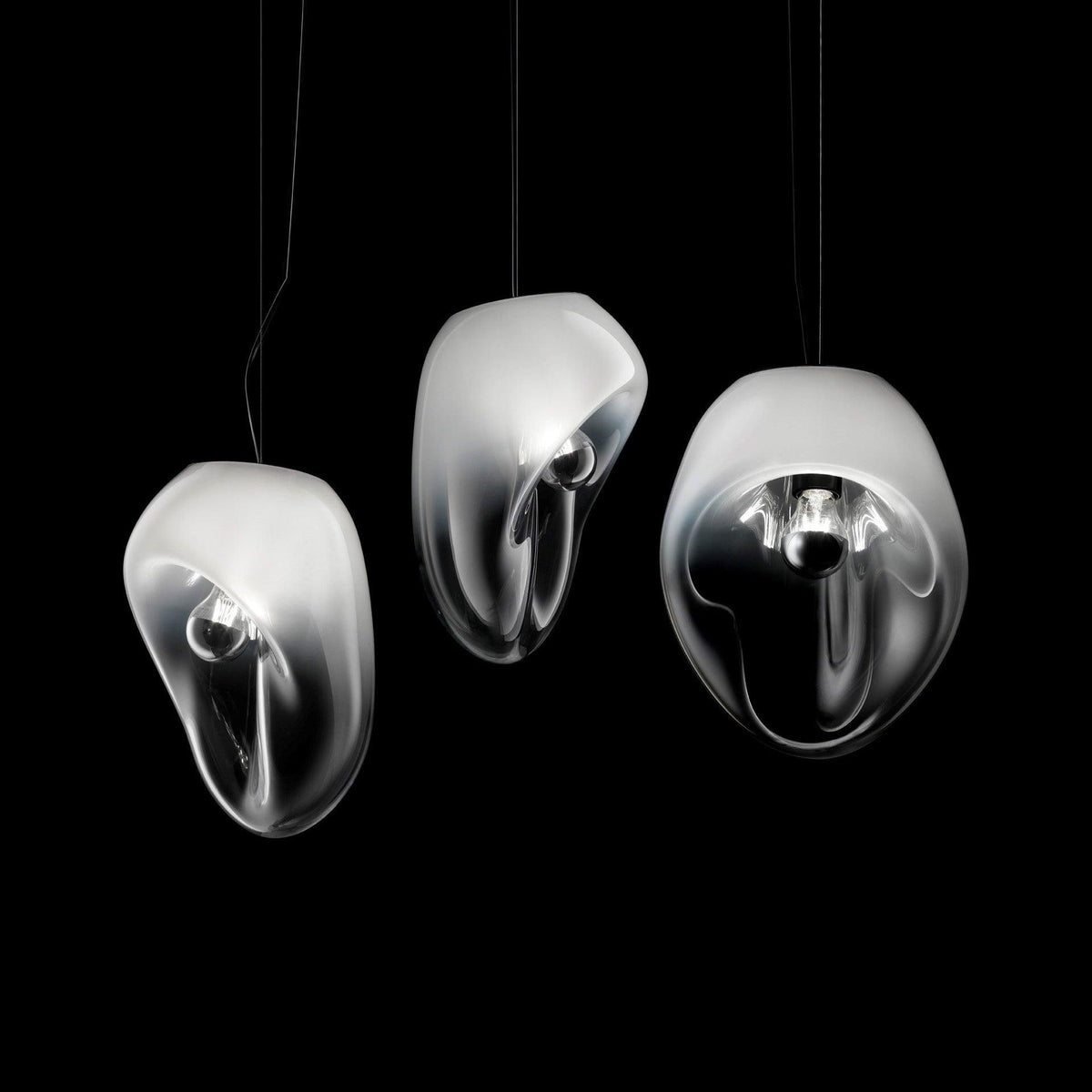 Luz pendente de vidro minimalista Rune