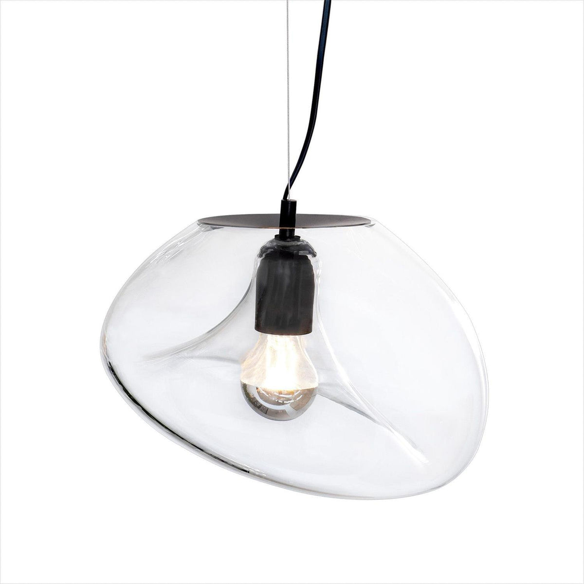 Luz pendente de vidro minimalista Rune