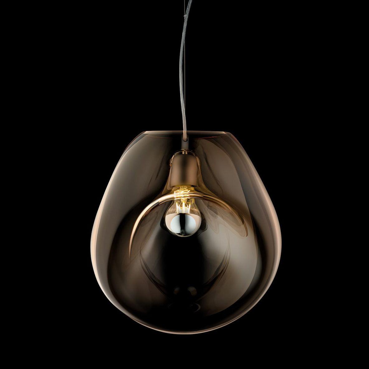 Luz pendente de vidro minimalista Rune