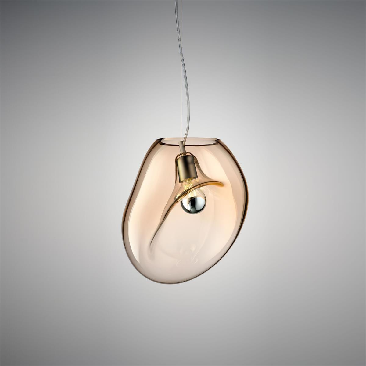 Luz pendente de vidro minimalista Rune