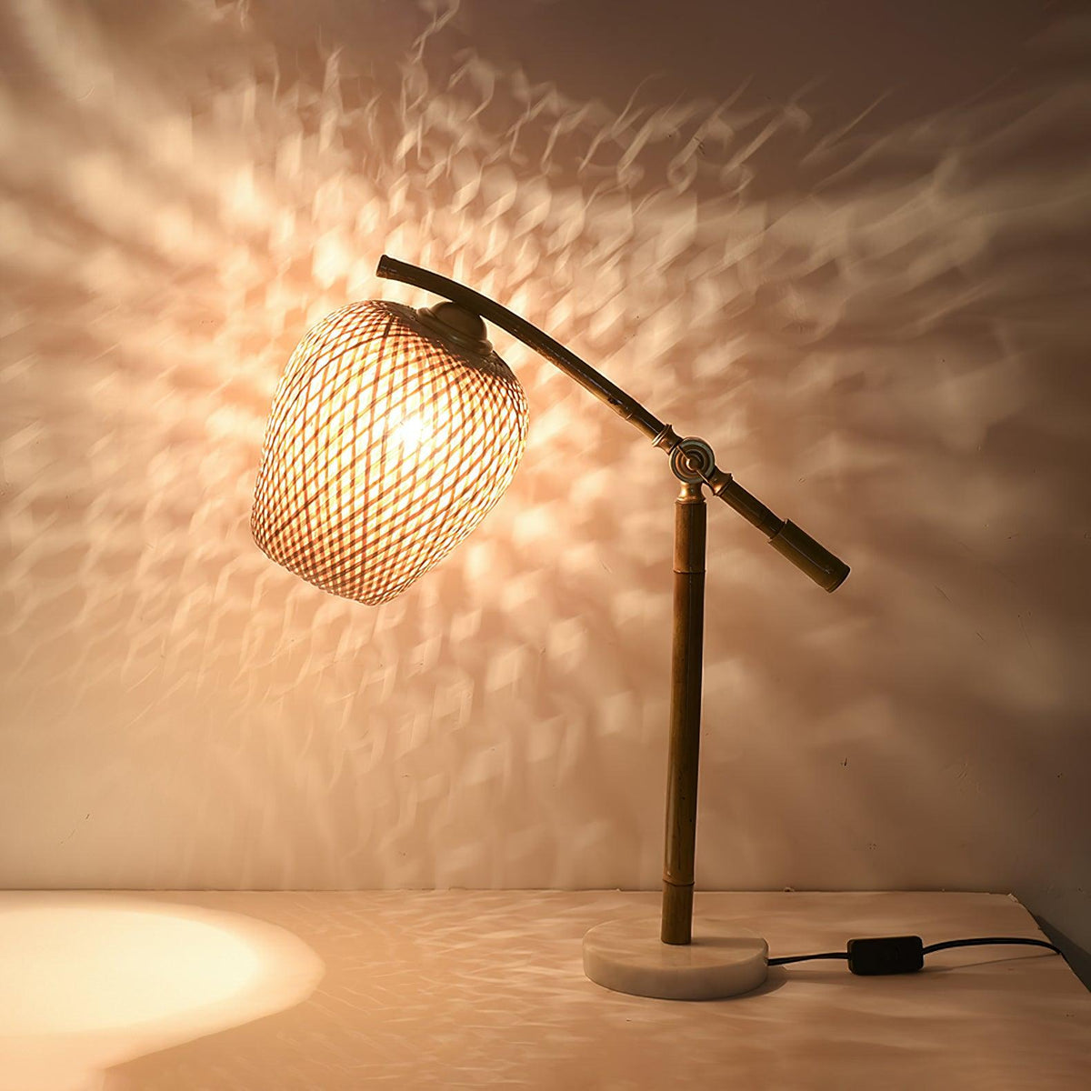 Zanell zeninspirerad bordslampa i bambu