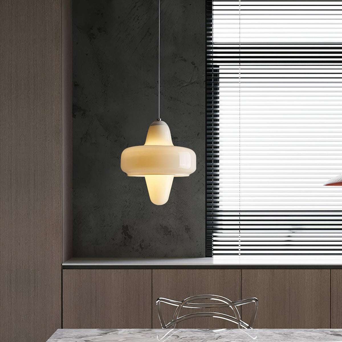 Nuvia minimalistisk pendellampe i glas