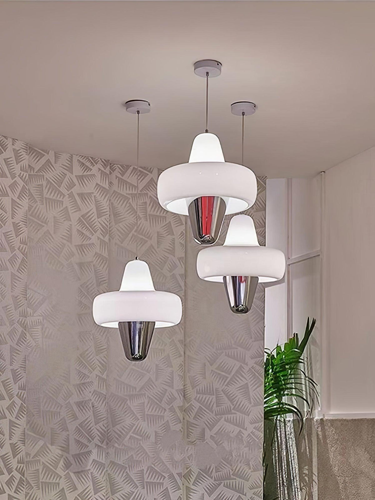 Nuvia minimalistisk pendellampe i glas