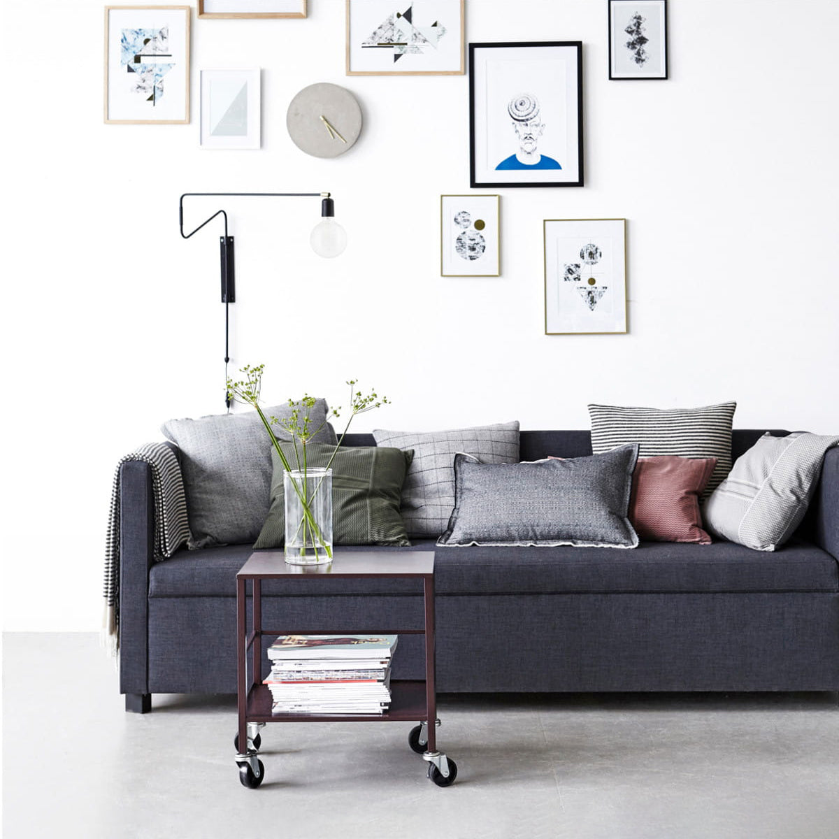 Candeeiro de parede oscilante moderno minimalista Elsoreth