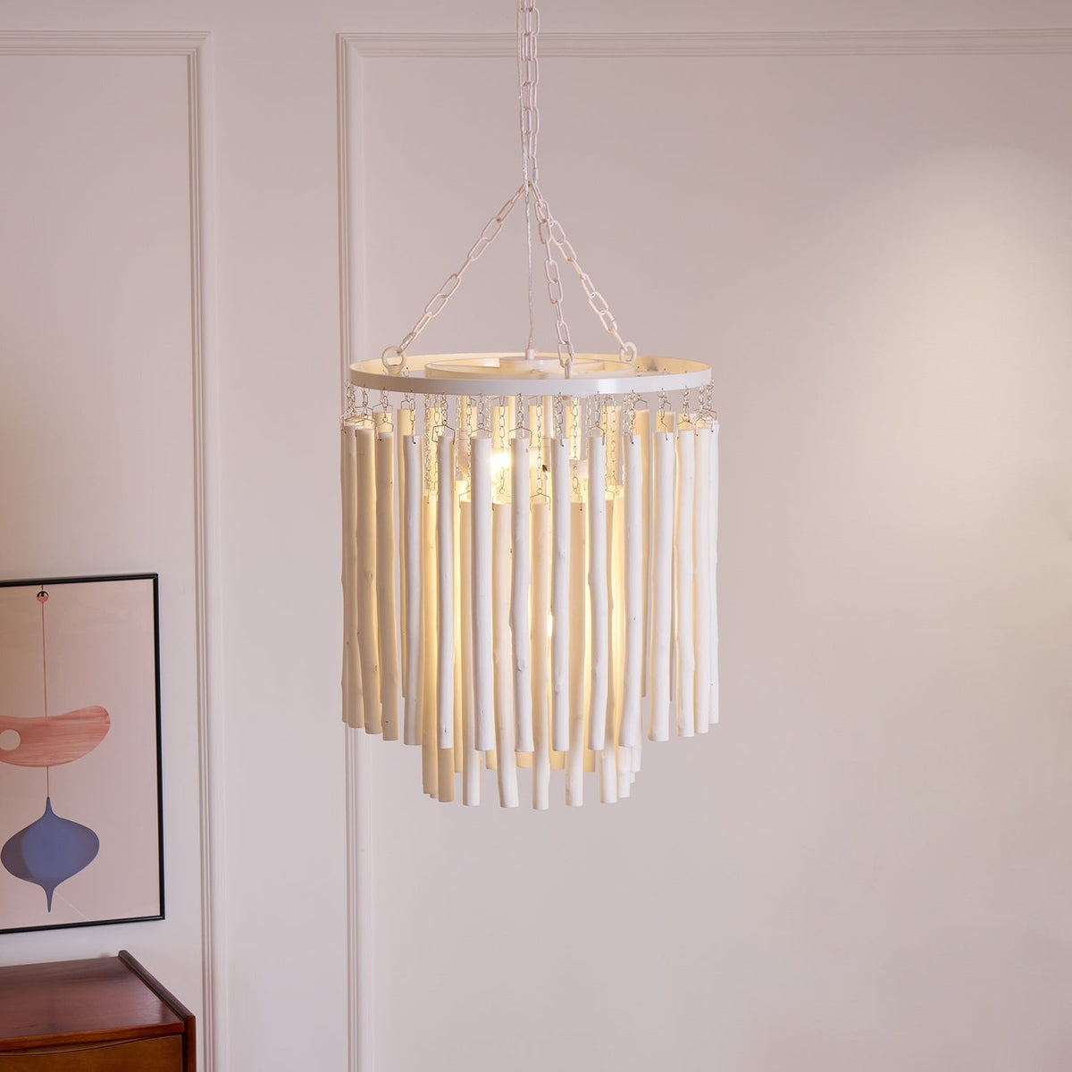 Candeeiro de teto de madeira de luxo pós-moderno Xantir