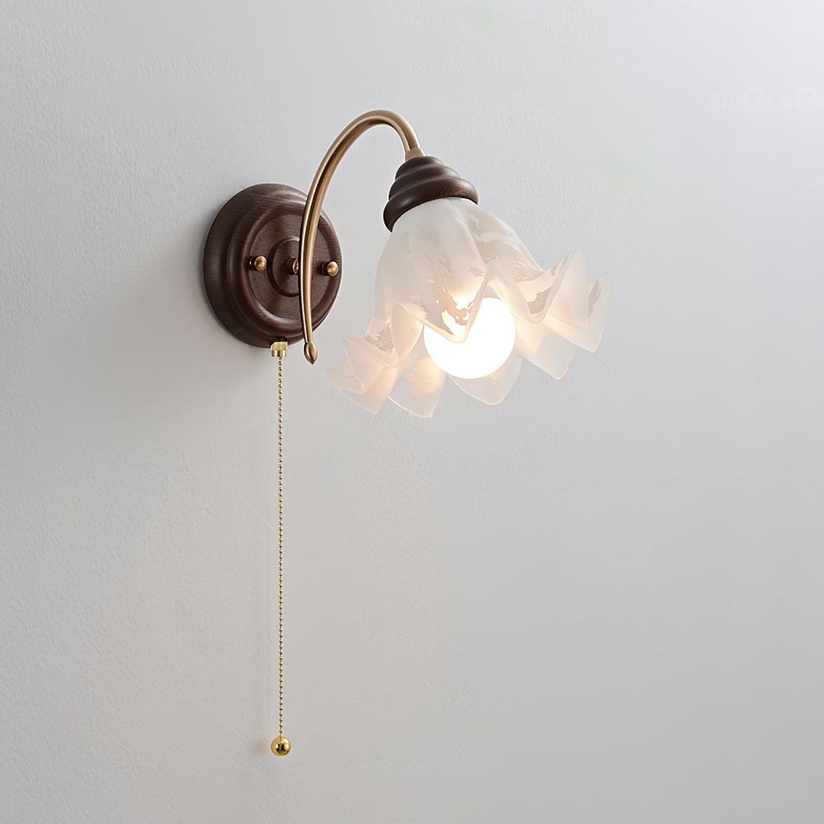 Civenan nordisk elegant vägglampa i konstglas