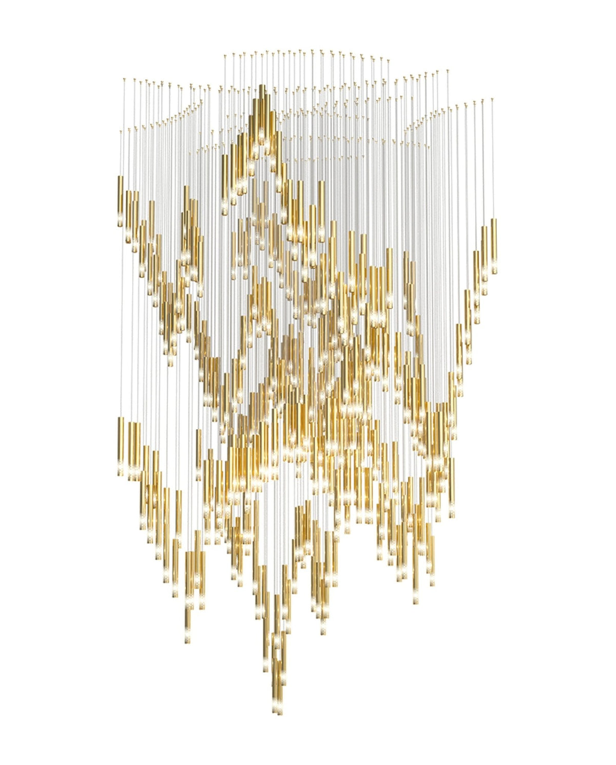 Candelabro em cascata orquestral Rivinian