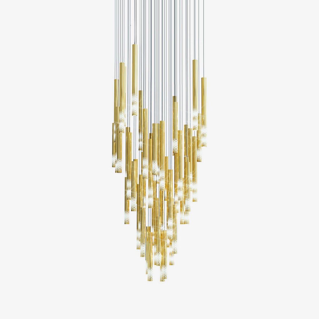 Candelabro em cascata orquestral Rivinian