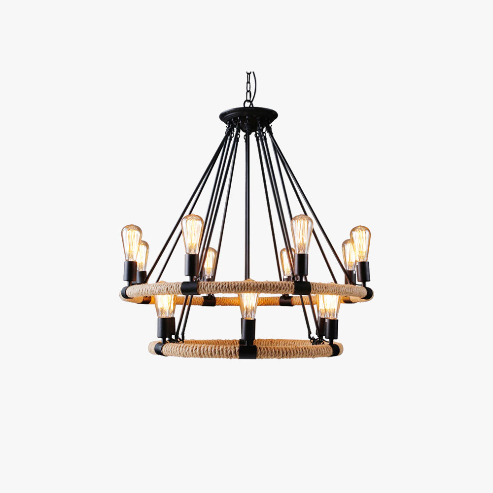 Epoch Design LED-pendellampe i sort metal til spisestue/stue