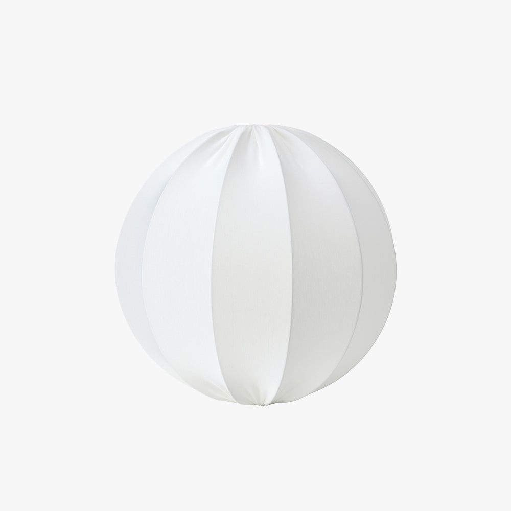 Ritta moderne minimalistisk kugleformet pendellampe i metal/tekstil, hvid