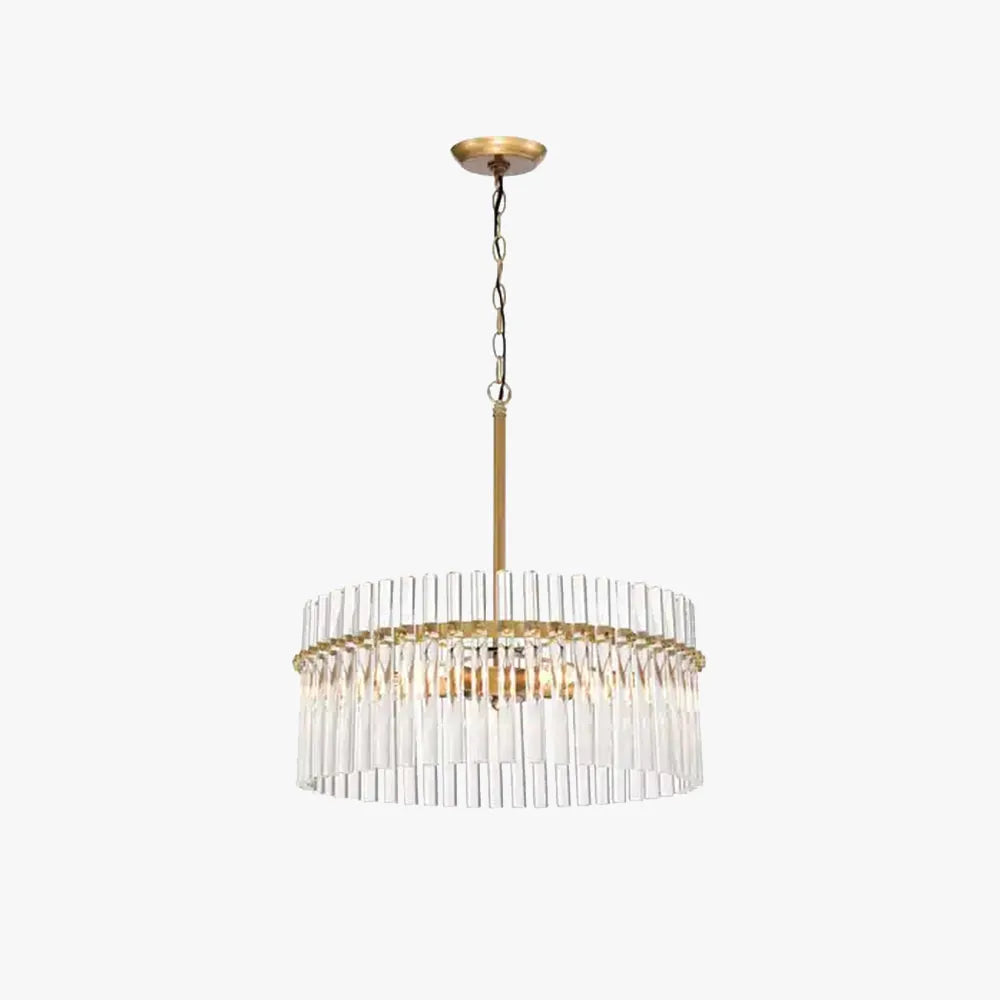 Arisha Modernit renkaanmuotoiset LED-riippuvalaisimet, kirkas lasi ja messinki, olohuone/kylpyhuone
