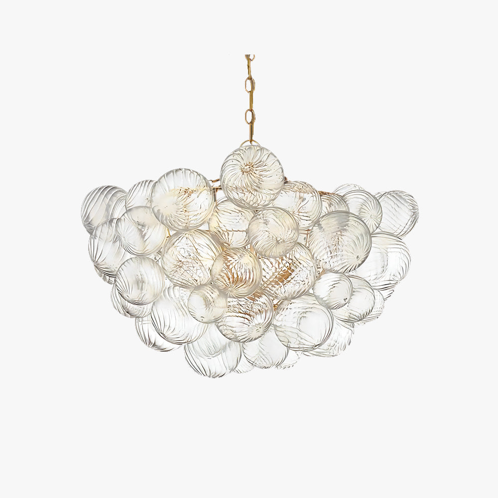 Valentina-ylellinen moderni LED-kuplakattovalaisin, lasia, olohuoneeseen