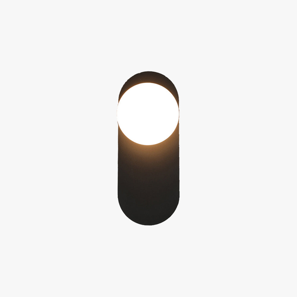 Valentina modern LED-vägglampa i svart/guld och glas – sovrum/vardagsrum