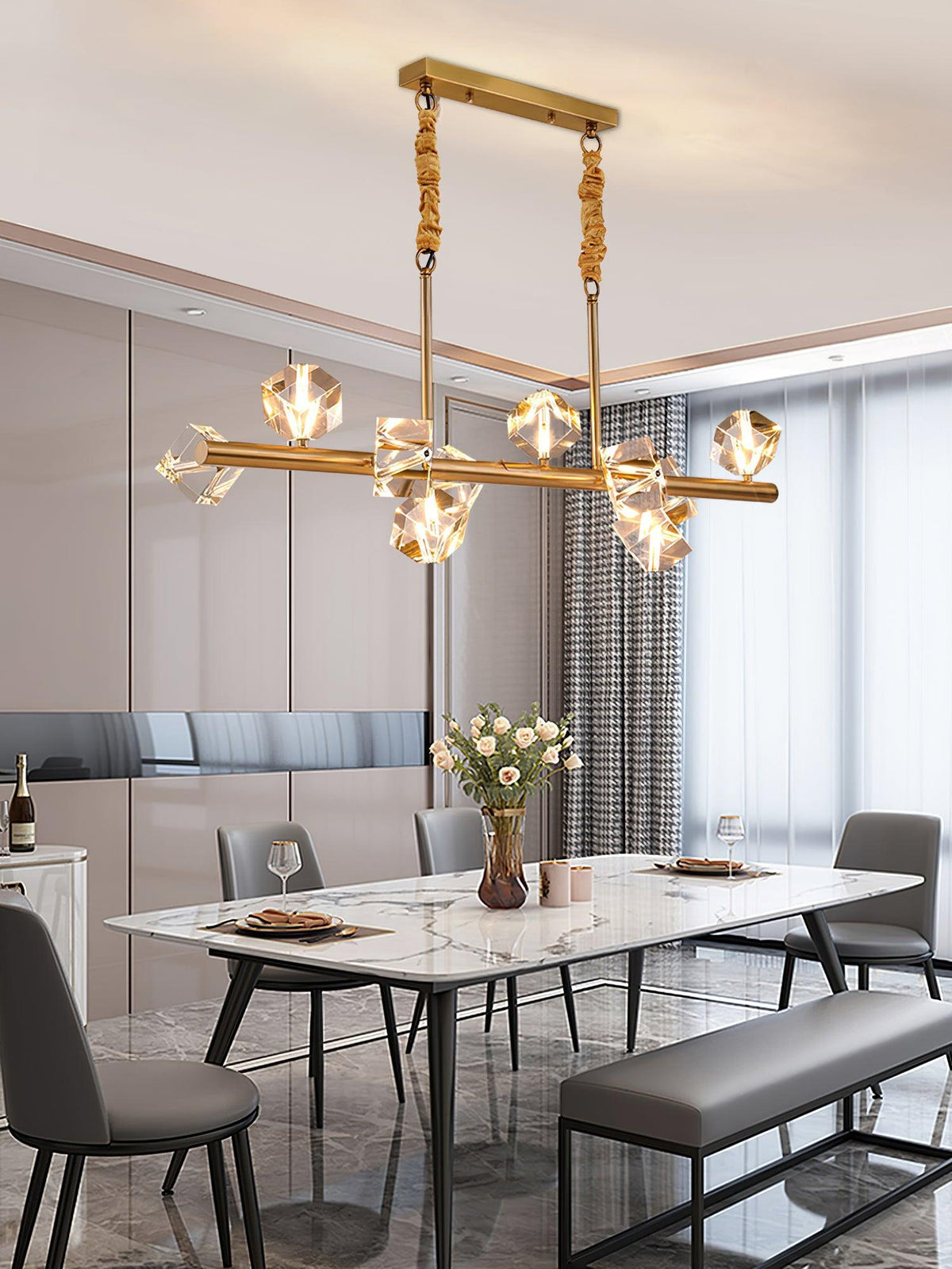 Eurthiel lúxus kristalshengilampi