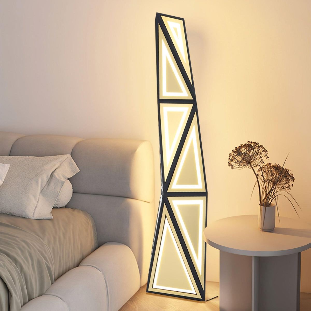 Evvelora geometrisk LED-golvlampa