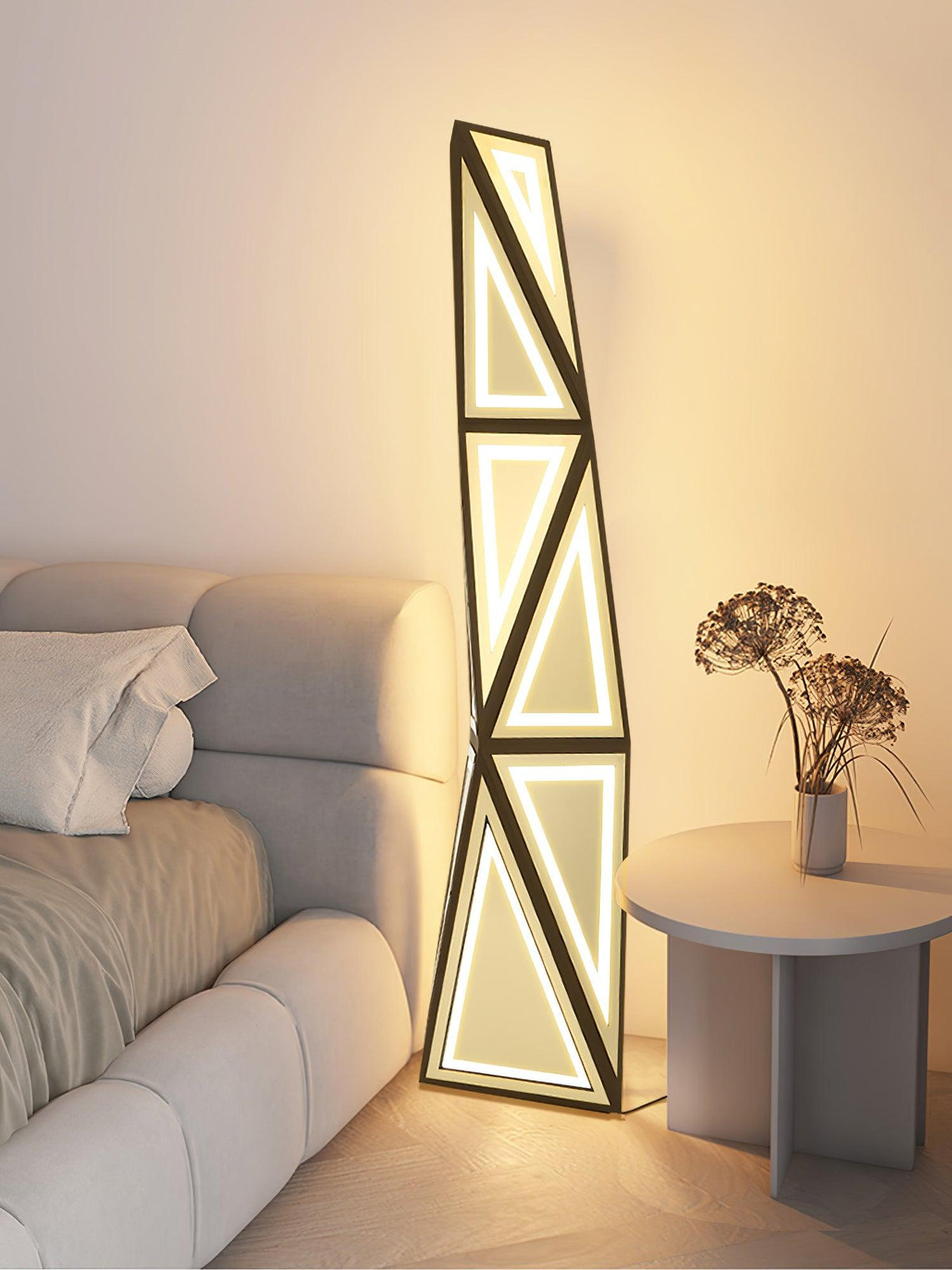 Evvelora geometrisk LED-golvlampa