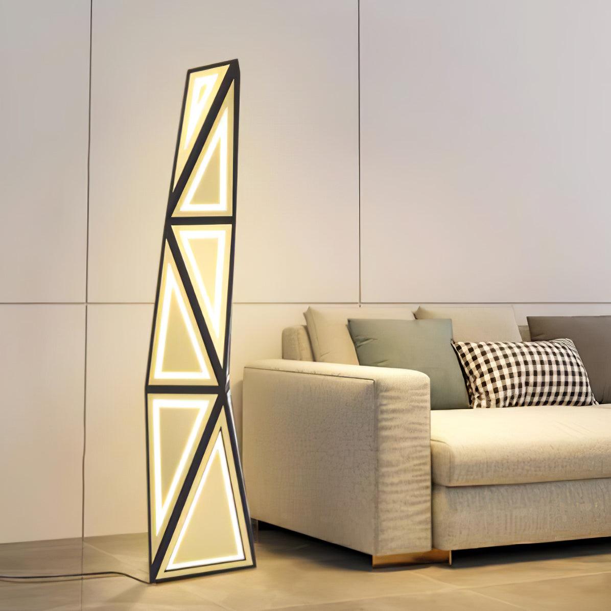 Evvelora geometrisk LED-golvlampa