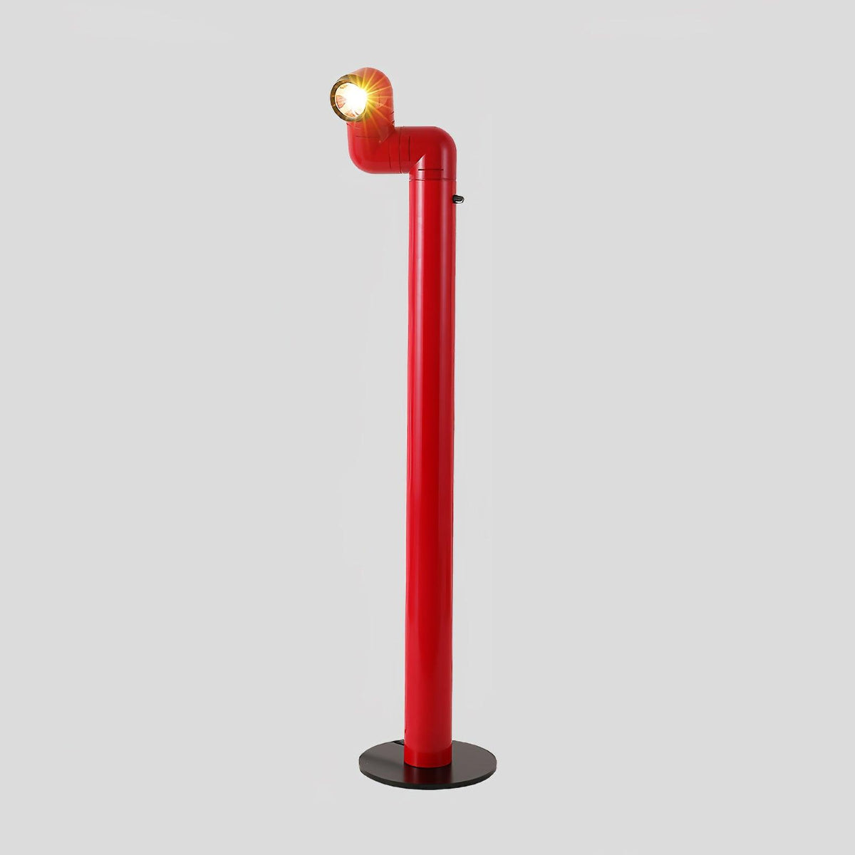 Nyor-gulvlampe i aluminium