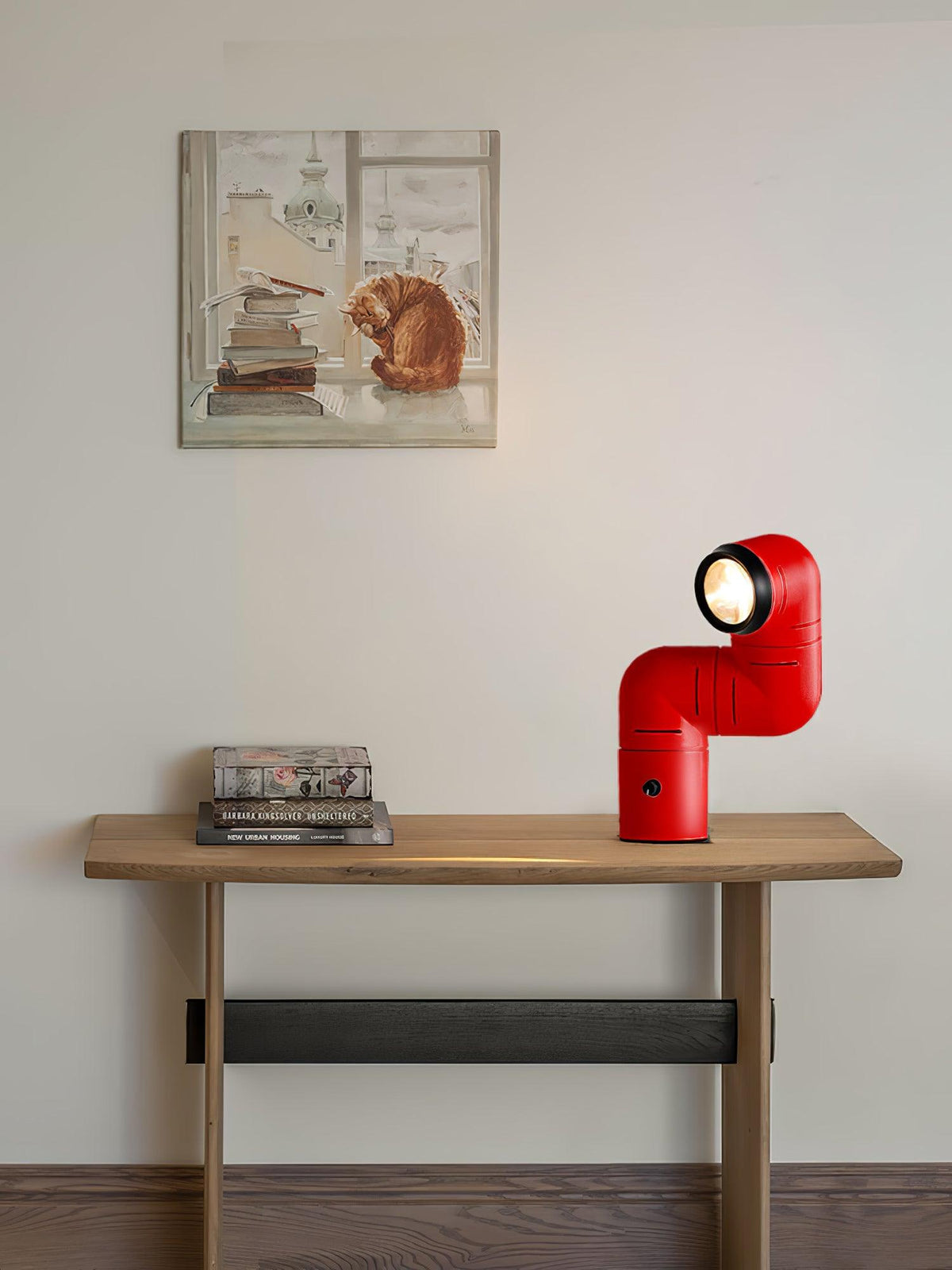 Candeeiro de mesa divertido em resina Liorain