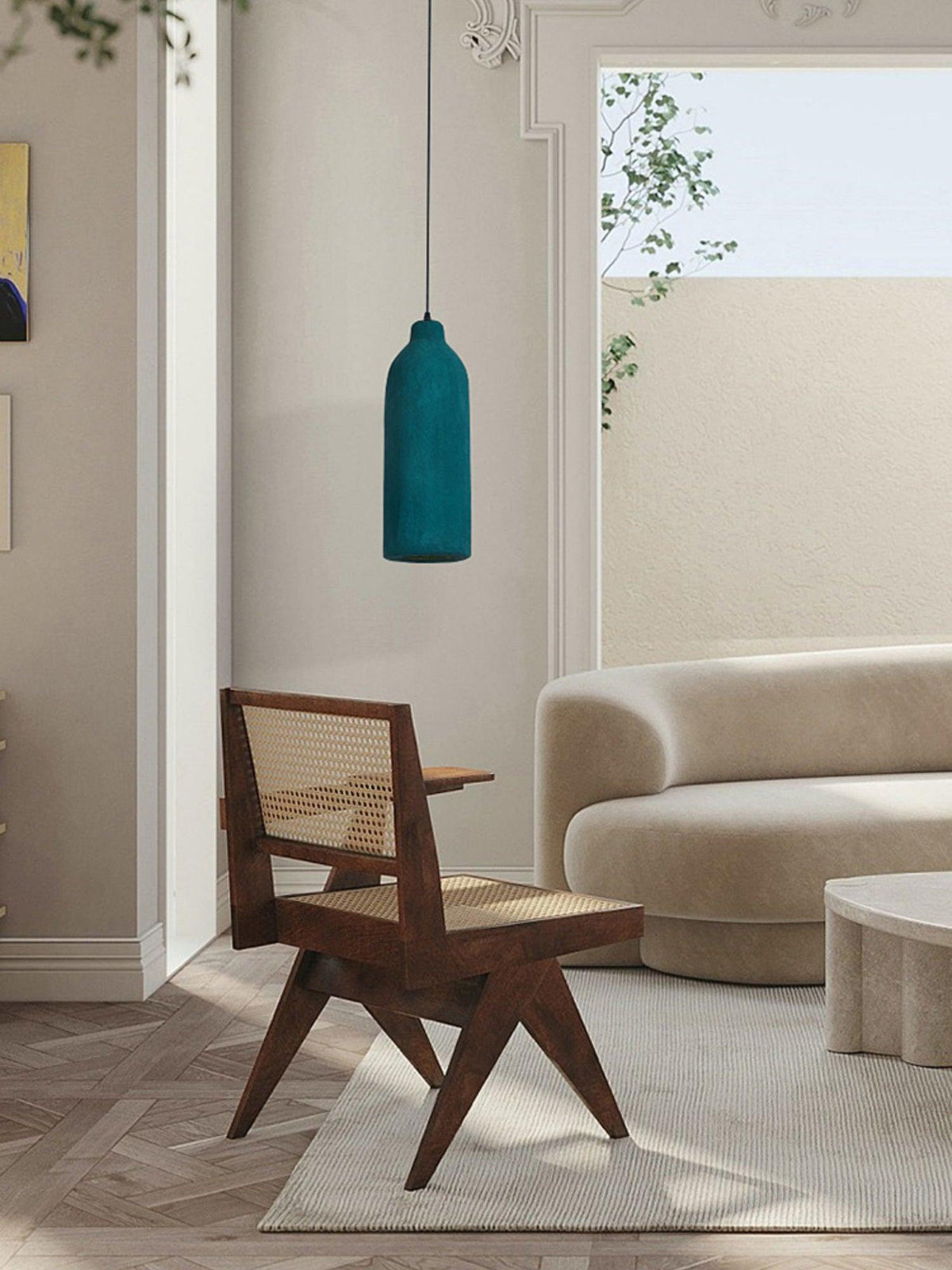 Ulvynia minimalistisk pendellampe i resin