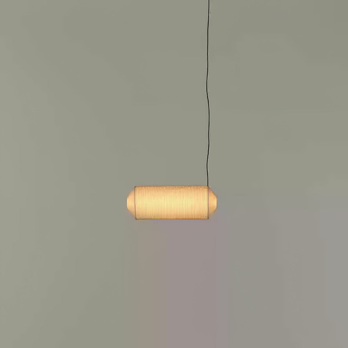 Oren moderne minimalistisk pendellampe i naturlig morbærsilke