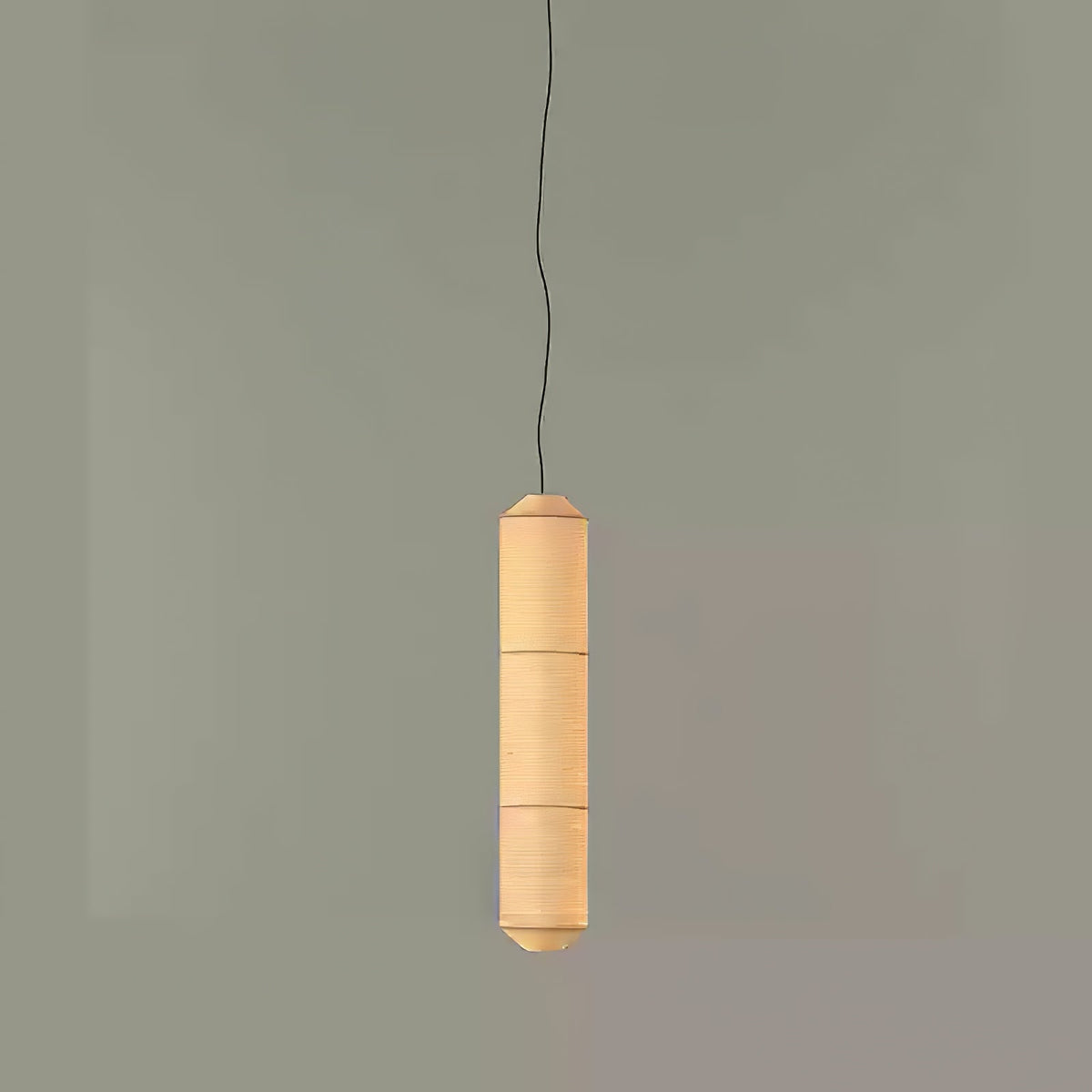 Oren moderne minimalistisk pendellampe i naturlig morbærsilke