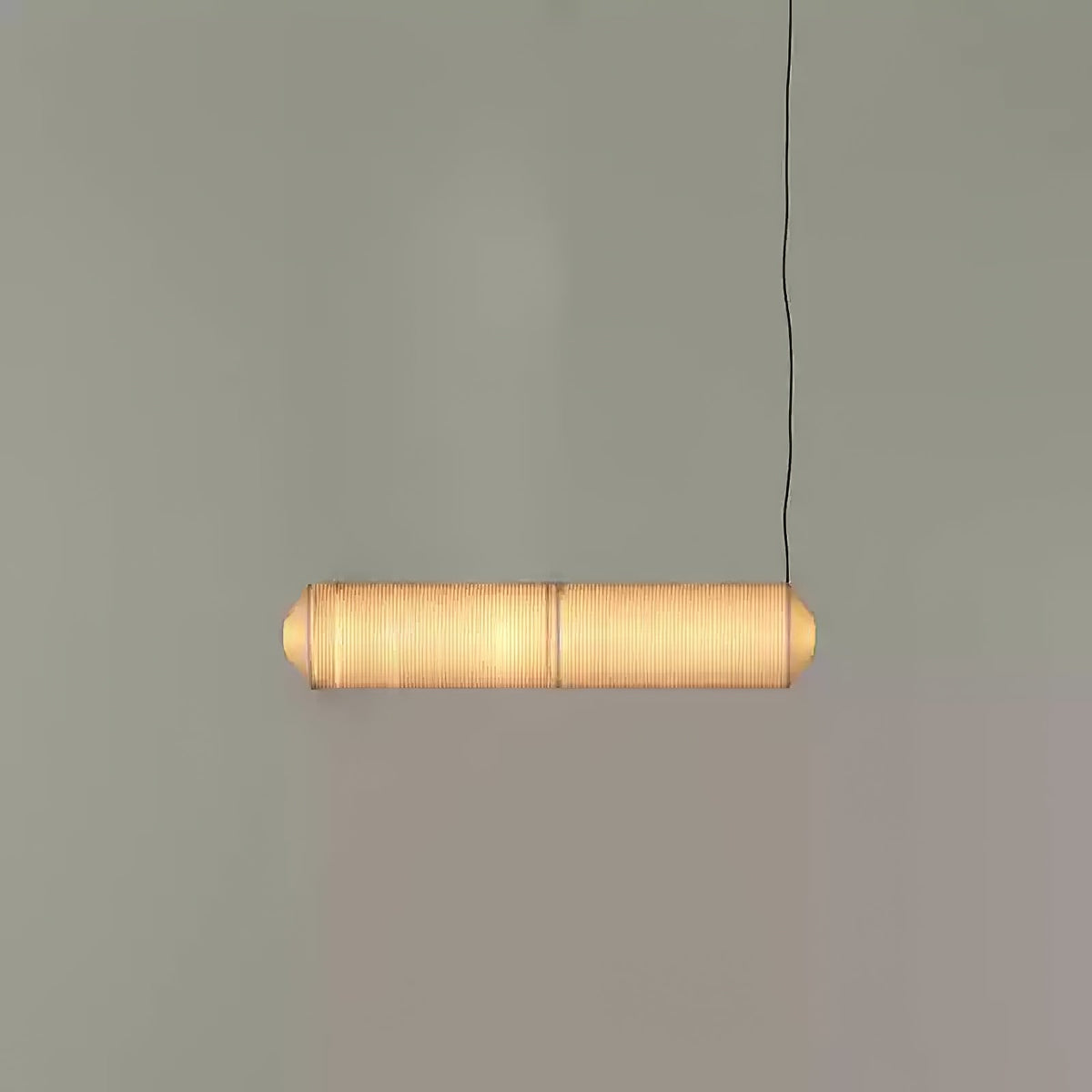 Oren moderne minimalistisk pendellampe i naturlig morbærsilke